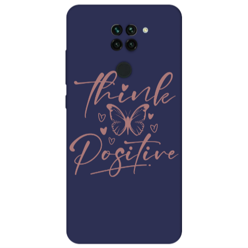 Xiaomi Redmi Note 9 Think Positive Dark blue Colored Silicone TPU Θήκη