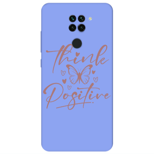 Xiaomi Redmi Note 9 Think Positive Light Purple Colored Silicone TPU Θήκη