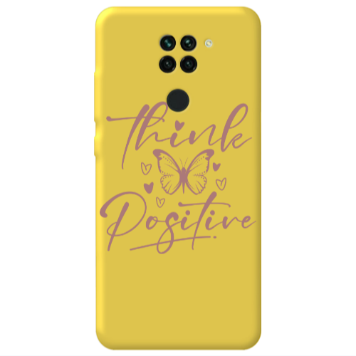 Xiaomi Redmi Note 9 Think Positive Yellow Colored Silicone TPU Θήκη