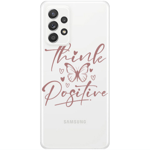 Samsung A33 Think Positive Transparent Silicone TPU Θήκη