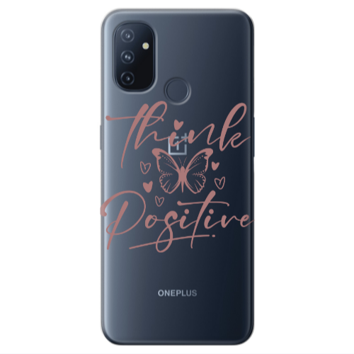 Oneplus Nord 100 Think Positive Transparent Silicone TPU Θήκη