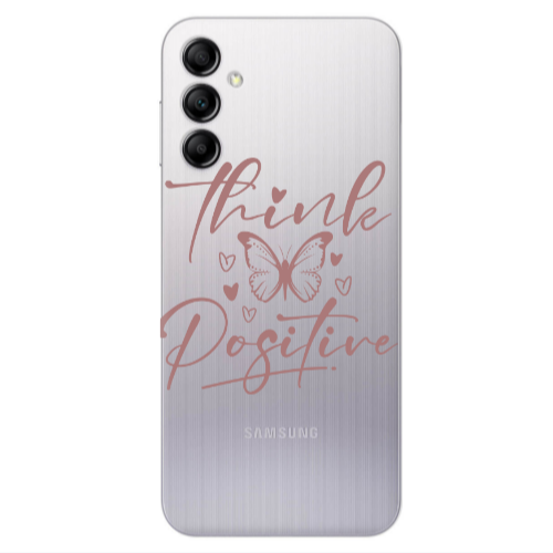 Samsung A24 Think Positive Transparent Silicone TPU Θήκη
