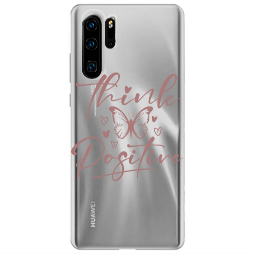 Huawei P30 Pro Think Positive Transparent Silicone TPU Θήκη