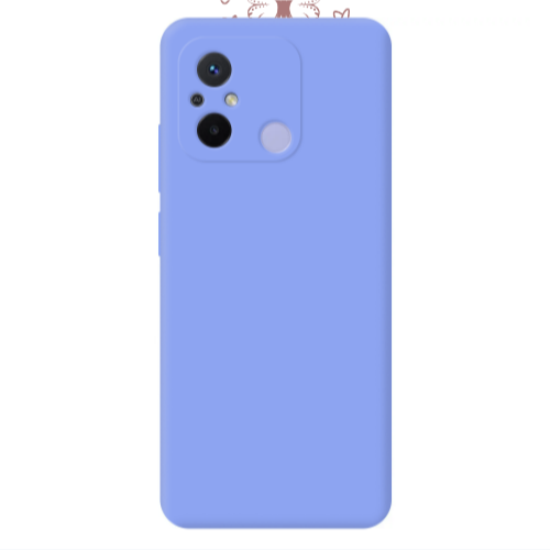 Xiaomi Redmi 12C Think Positive Light Purple Colored Silicone TPU Θήκη