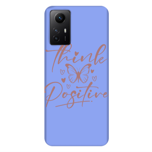 Xiaomi Redmi Note 12s Think Positive Light Purple Colored Silicone TPU Θήκη