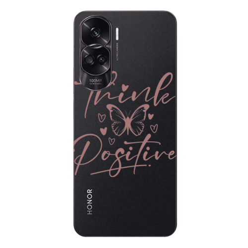 Honor 90 Lite 5G Think Positive Transparent Silicone TPU Θήκη