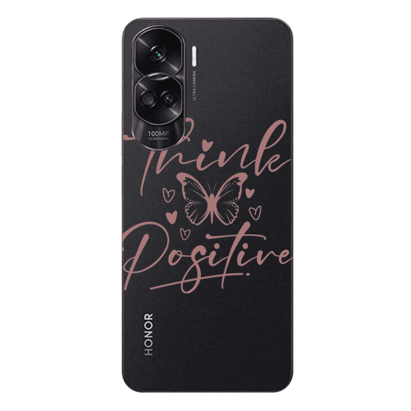Honor 90 Lite 5G Think Positive Transparent Silicone TPU Θήκη