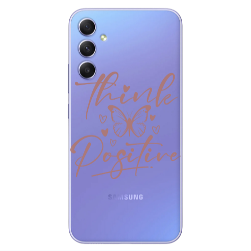 Samsung A16 Think Positive Transparent Silicone TPU Θήκη