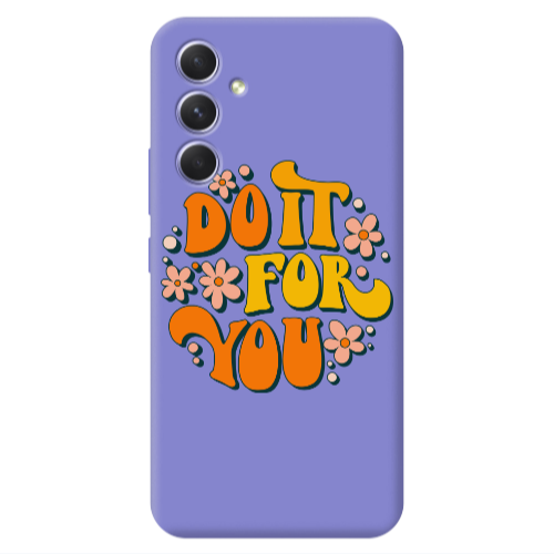 Samsung A56 Do it For You Purple Colored Silicone TPU Θήκη