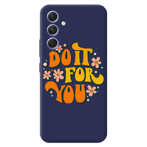 Samsung A56 Do it For You Dark blue Colored Silicone TPU Θήκη