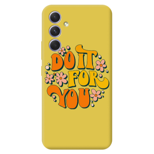 Samsung A56 Do it For You Yellow Colored Silicone TPU Θήκη