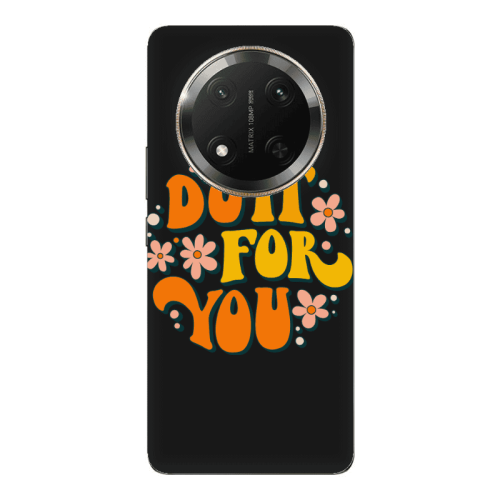 Honor Magic 7 Lite Do it For You Black Colored Silicone TPU Θήκη