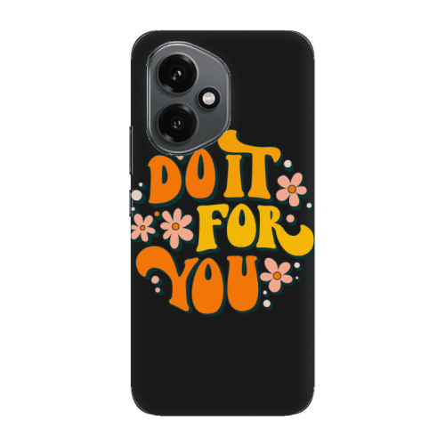 Honor Magic 400 Do it For You Black Colored Silicone TPU Θήκη