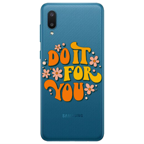 Samsung A02 Do it For You Transparent Silicone TPU Θήκη
