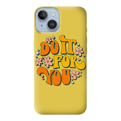 Apple iPhone 14 Plus Do it For You Yellow Colored Silicone TPU Θήκη