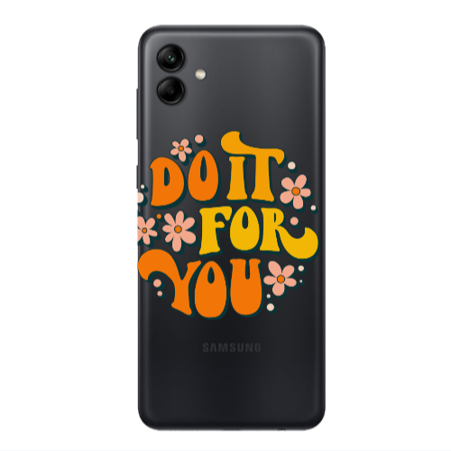 Samsung A04 Do it For You Transparent Silicone TPU Θήκη