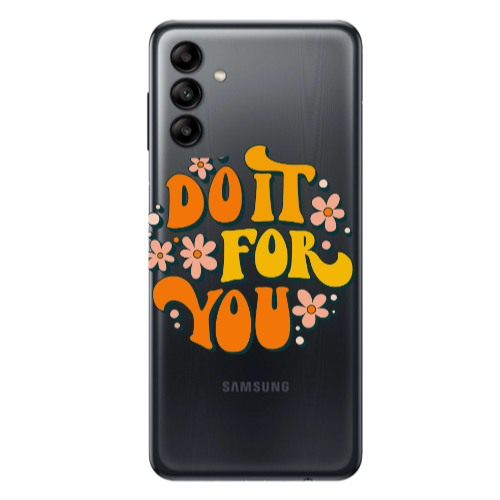 Samsung A04S Do it For You Transparent Silicone TPU Θήκη