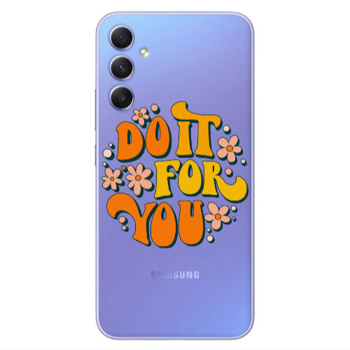 Samsung A34 Do it For You Transparent Silicone TPU Θήκη