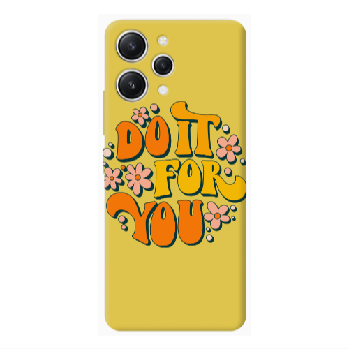 Xiaomi Redmi 12 Do it For You Yellow Colored Silicone TPU Θήκη