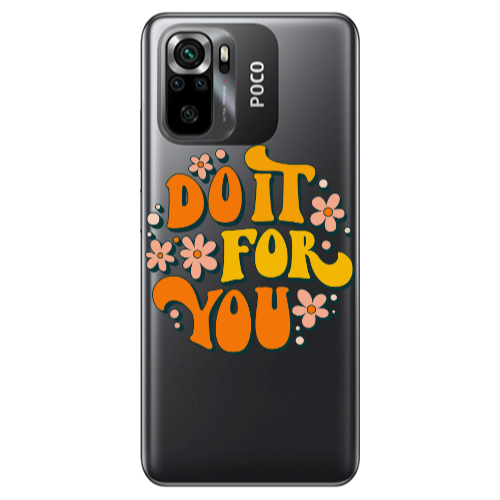 Xiaomi Poco M5 s Do it For You Transparent Silicone TPU Θήκη