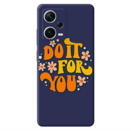 Xiaomi Poco X5 Do it For You Dark blue Colored Silicone TPU Θήκη