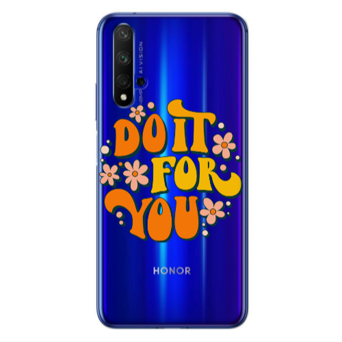 Huawei Nova 5 T Do it For You Transparent Silicone TPU Θήκη