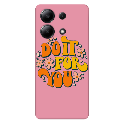 Xiaomi Redmi Note 13 4G Do it For You Pink Colored Silicone TPU Θήκη