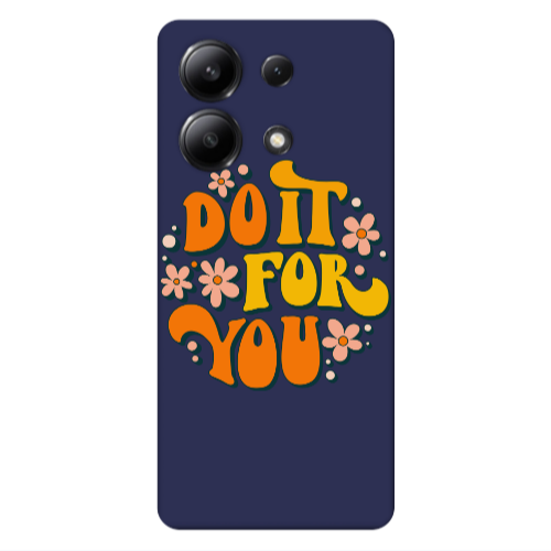 Xiaomi Redmi Note 13 4G Do it For You Dark blue Colored Silicone TPU Θήκη