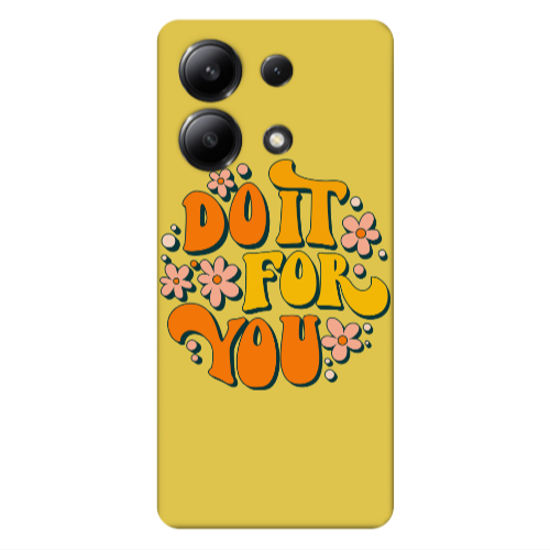 Xiaomi Redmi Note 13 4G Do it For You Yellow Colored Silicone TPU Θήκη