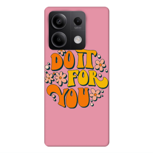 Xiaomi Redmi Note 13Pro 5G Do it For You Pink Colored Silicone TPU Θήκη