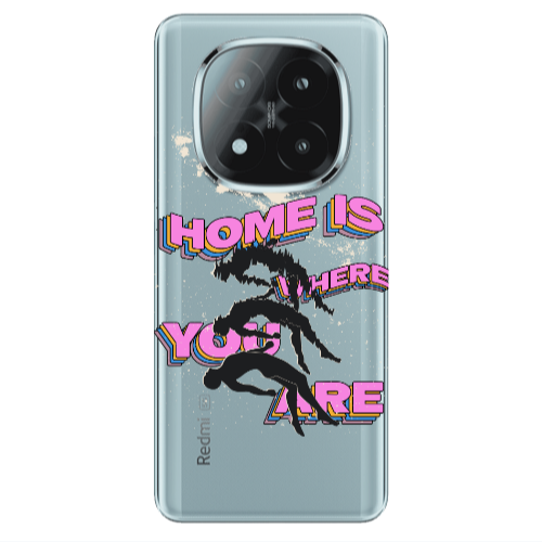 Xiaomi Redmi Note 14 Pro + 5g Home Is Where Transparent Silicone TPU Θήκη