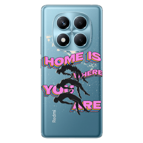 Xiaomi Redmi Note 14 Pro Home Is Where Transparent Silicone TPU Θήκη