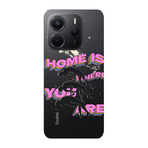 Xiaomi Redmi Note 14 Home Is Where Transparent Silicone TPU Θήκη