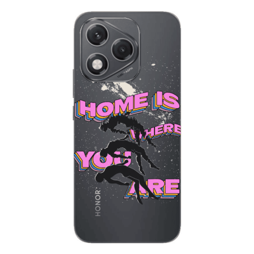 Honor 400 Lite Home Is Where Transparent Silicone TPU Θήκη