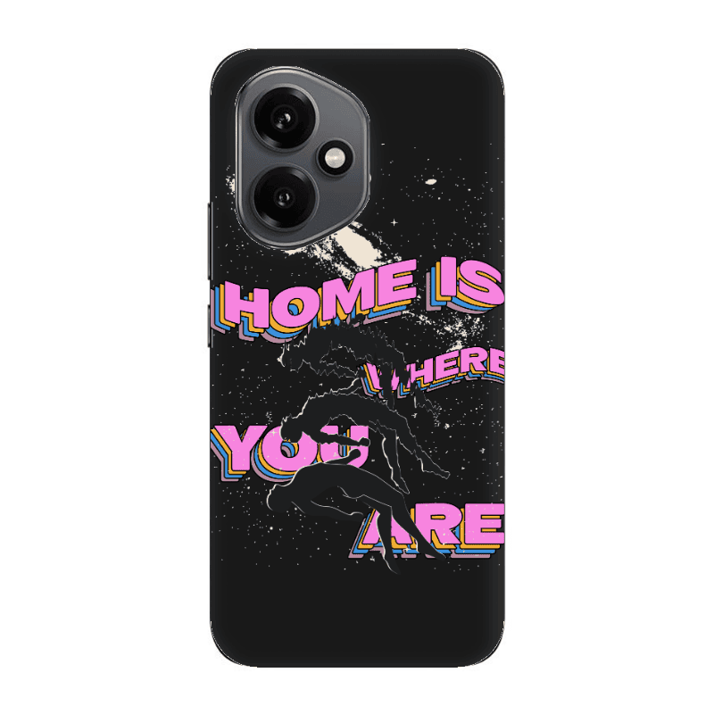 Honor Magic 400 Home Is Where Black Colored Silicone TPU Θήκη