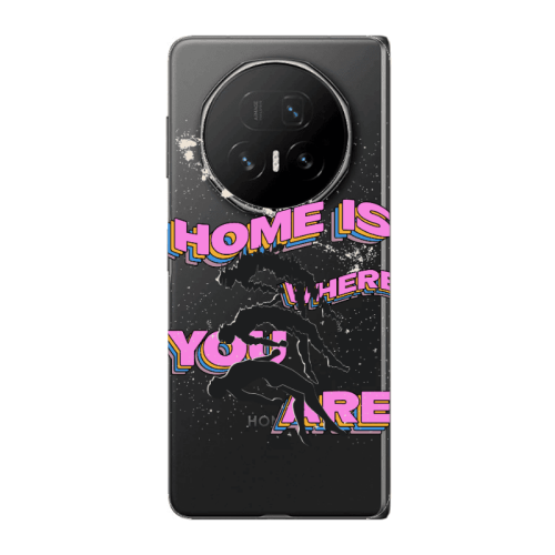 Honor Magic V5 Home Is Where Transparent Silicone TPU Θήκη