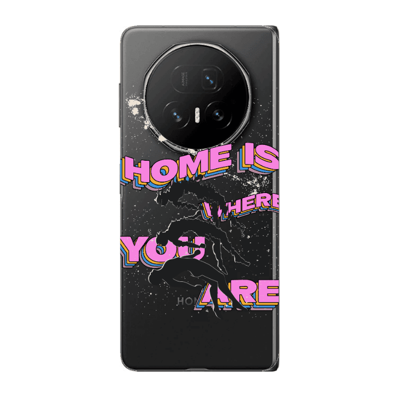 Honor Magic V5 Home Is Where Transparent Silicone TPU Θήκη