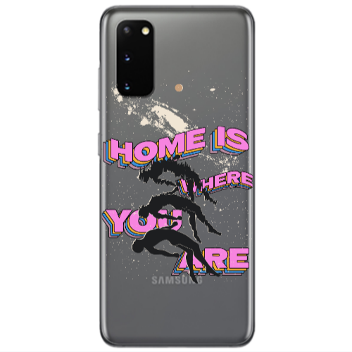 Samsung S20 Home Is Where Transparent Silicone TPU Θήκη