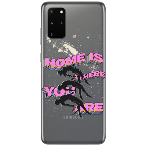 Samsung S20 Plus Home Is Where Transparent Silicone TPU Θήκη