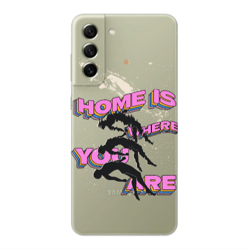 Samsung S22 Home Is Where Transparent Silicone TPU Θήκη