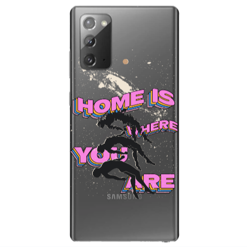 Samsung Note 20 Home Is Where Transparent Silicone TPU Θήκη