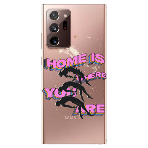 Samsung Note 20 Ultra Home Is Where Transparent Silicone TPU Θήκη