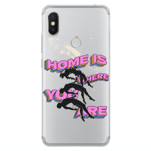 Xiaomi Redmi S2 Home Is Where Transparent Silicone TPU Θήκη