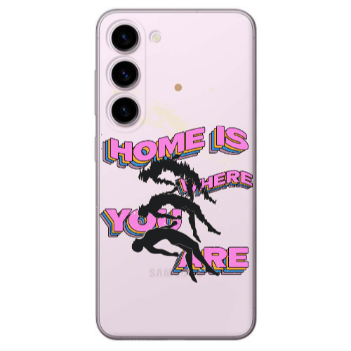 Samsung S23 Plus Home Is Where Transparent Silicone TPU Θήκη
