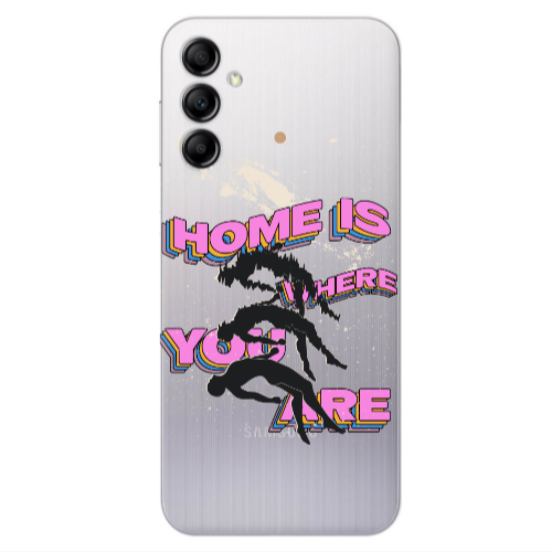 Samsung A24 Home Is Where Transparent Silicone TPU Θήκη