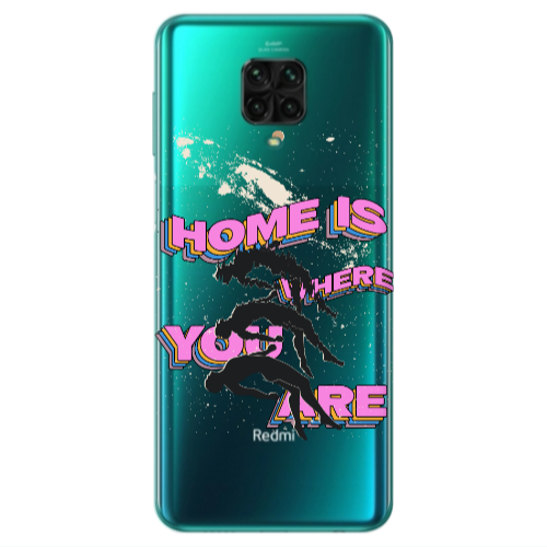 Xiaomi Redmi Note 9S Home Is Where Transparent Silicone TPU Θήκη