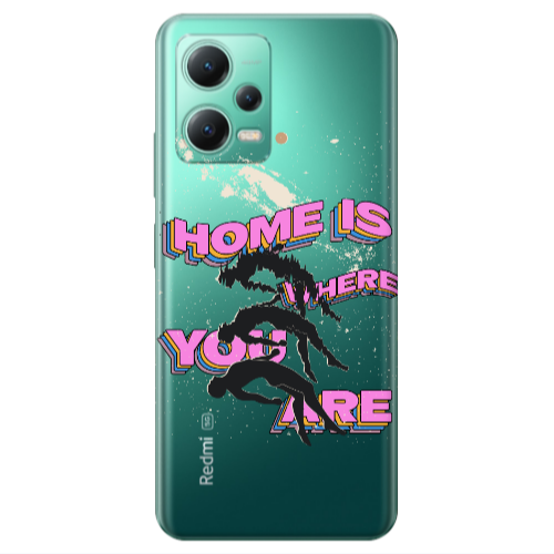 Xiaomi Redmi Note 12 Pro 5G Home Is Where Transparent Silicone TPU Θήκη