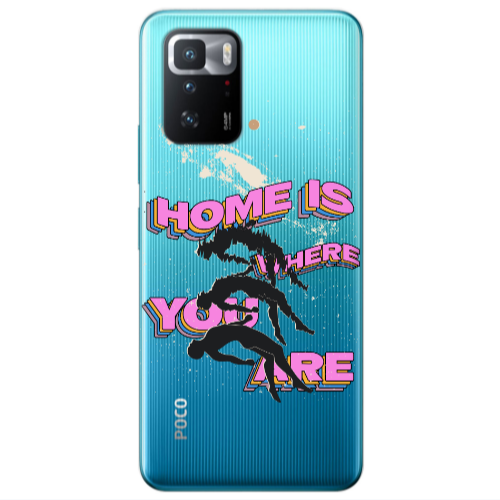 Xiaomi Poco X3 GT Home Is Where Transparent Silicone TPU Θήκη