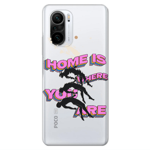 Xiaomi Poco F3 Home Is Where Transparent Silicone TPU Θήκη