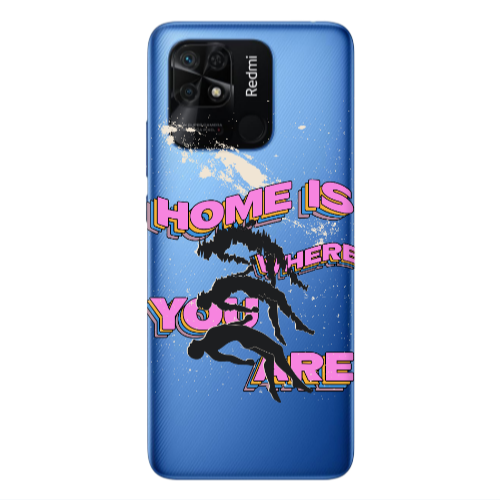 Xiaomi Poco C40 Home Is Where Transparent Silicone TPU Θήκη